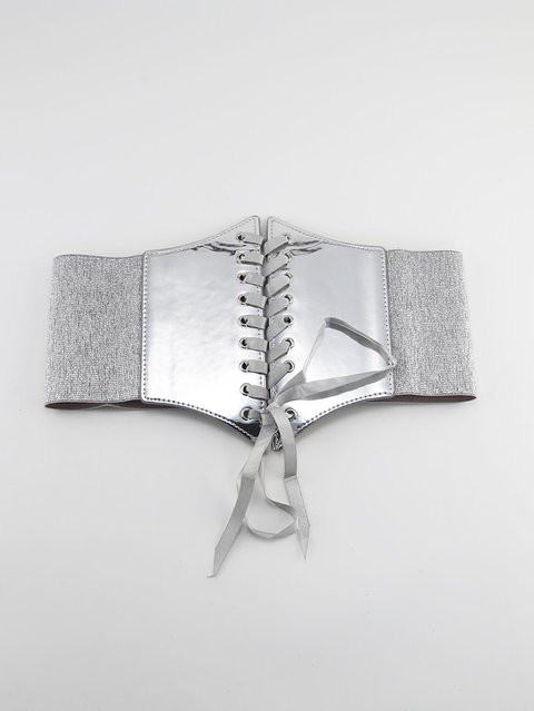 YULIN Taillengürtel Damen, PU Leder, White - Bild 1
