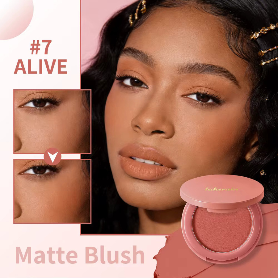 Lakerain Soft Poke Blush-Palette, Nude, Matt, Puder, Damen - Bild 5