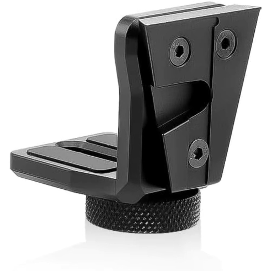 Alvin's Creativity Rechtwinklige verlängerte Montagehalterung mit V-Mount auf 1/4 Zoll Schraube in Schwarz für ARRI Sony Teradek Kameras - Bild 2