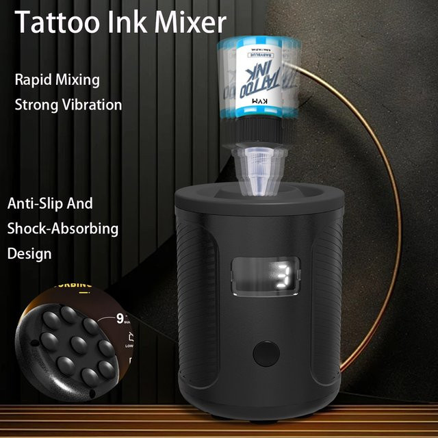 KVM Kabelloser Tattoo-Farbschüttler, 1200 mA Akku, 3 Geschwindigkeitsstufen - Bild 1
