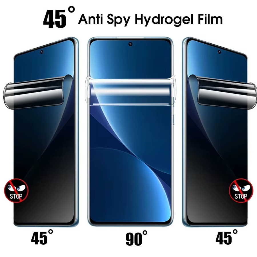 3er-Set Xiaomi Anti-Spy 3D Privatsphäre Hydrogel-Displayschutz für Mi 11 Ultra, Mi 12, Note 10 Pro Lite und Mi 12X, transparente Vollabdeckung - Bild 5