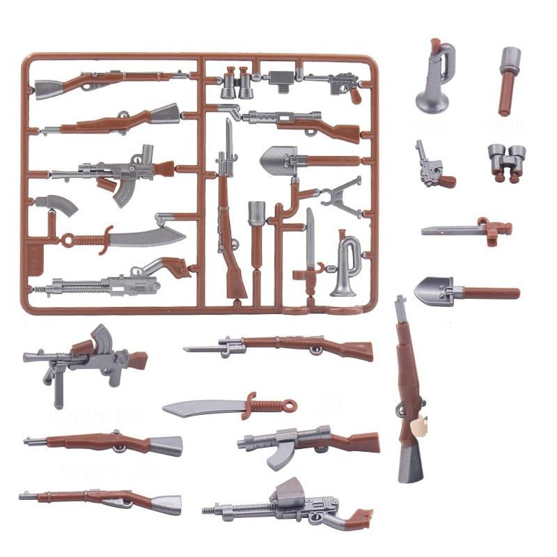 Yiran toy Militär Armee WK2 98K Gewehre Mini Actionfiguren Bausteine - Bild 2