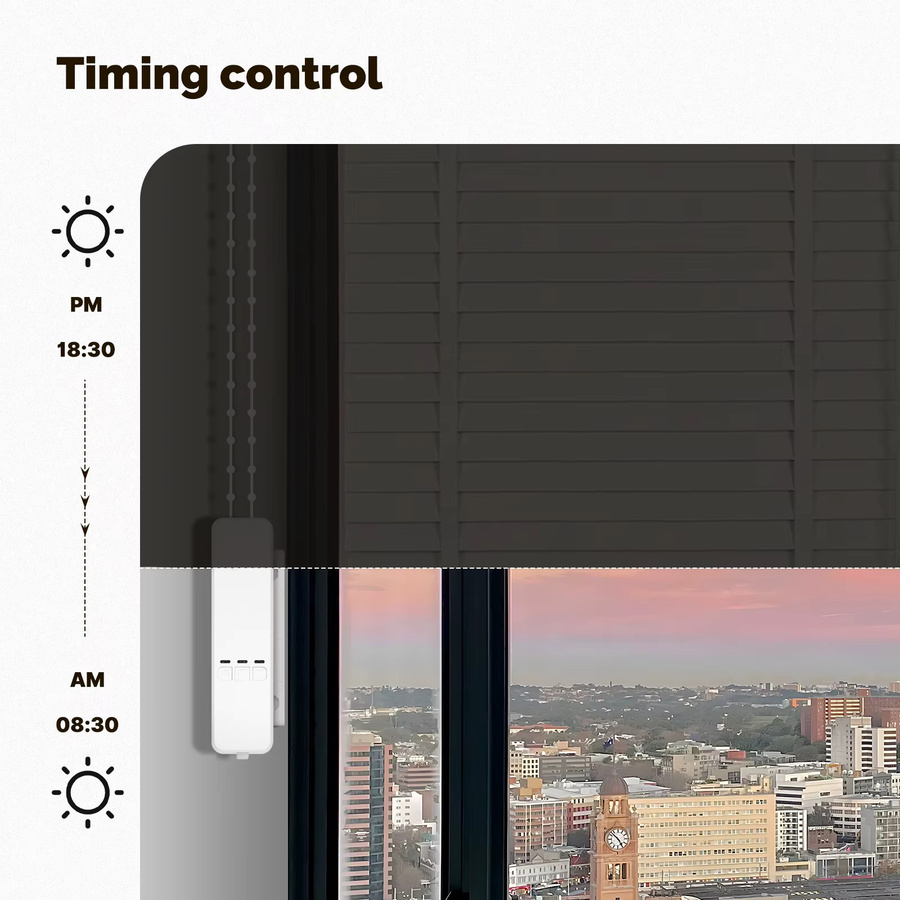 MOES Tuya Zigbee Elektrischer Vorhangmotor für Kettenrollos mit Lithiumbatterie, Smart Shade Drive in Weiß, App-Steuerung kompatibel mit Alexa und Google Home - Bild 4