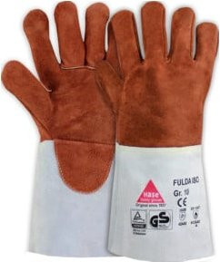 Hase Fulda-Iso Schweißerhandschuh aus Sebatanspaltleder in Braun, Größe 11 - Bild 1