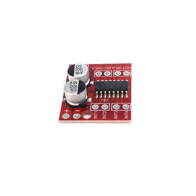 Mini L298N 2-Kanal-DC-Motortreibermodul mit Dual-H-Brücke für DC-Schrittmotoren in Rot, 1,5 A für Arduino Smart Car Robot - Bild 2
