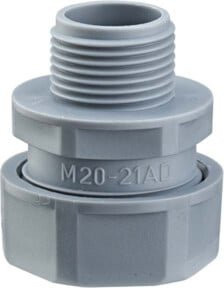 Flexa Sicherheitsverschraubung aus Kunststoff in Grau M25x1,5 USK-M AD27 - Bild 1