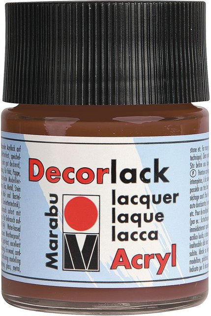 Marabu Decorlack in Mittelbraun, 50 ml - Bild 1