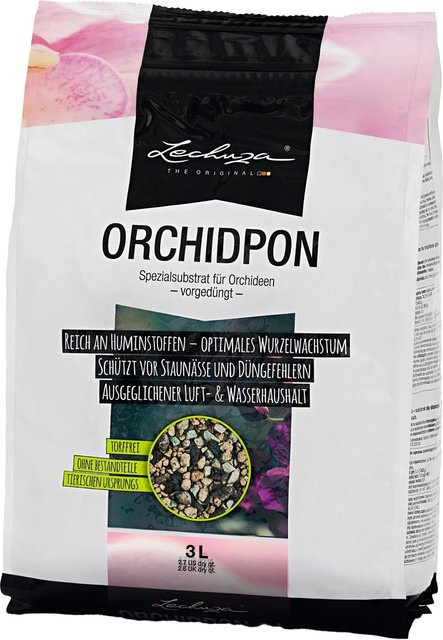 Lechuza Orchidpon Pflanzsubstrat für Orchideen, 3 Liter - Bild 1
