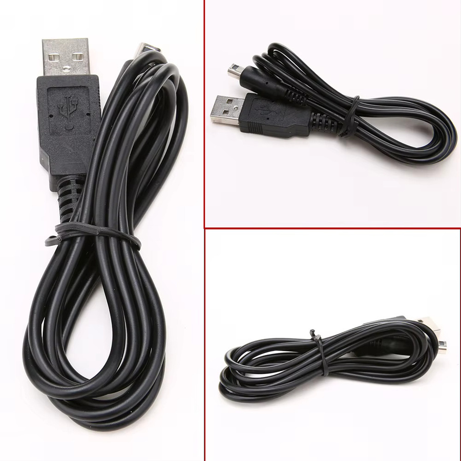 USB Ladegerät Kabel für Nintendo 2DS, NDSI, 3DS, 3DSXL und New 3DS/3DSXL in Schwarz - Bild 3