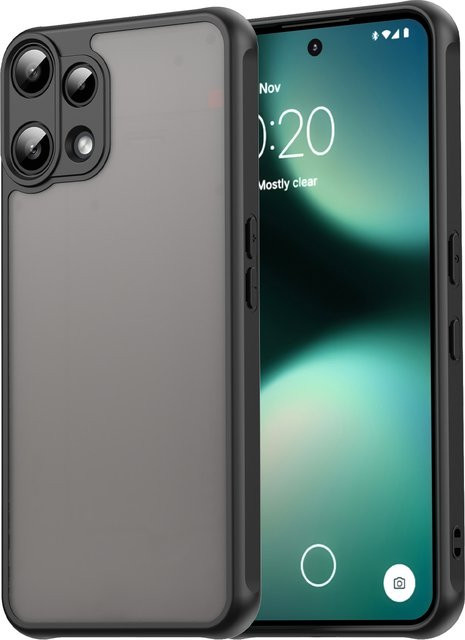 Stoßfeste Armor Bumper Handyhülle für Nothing Phone 3A Lite aus Silikon in Schwarz - Bild 1