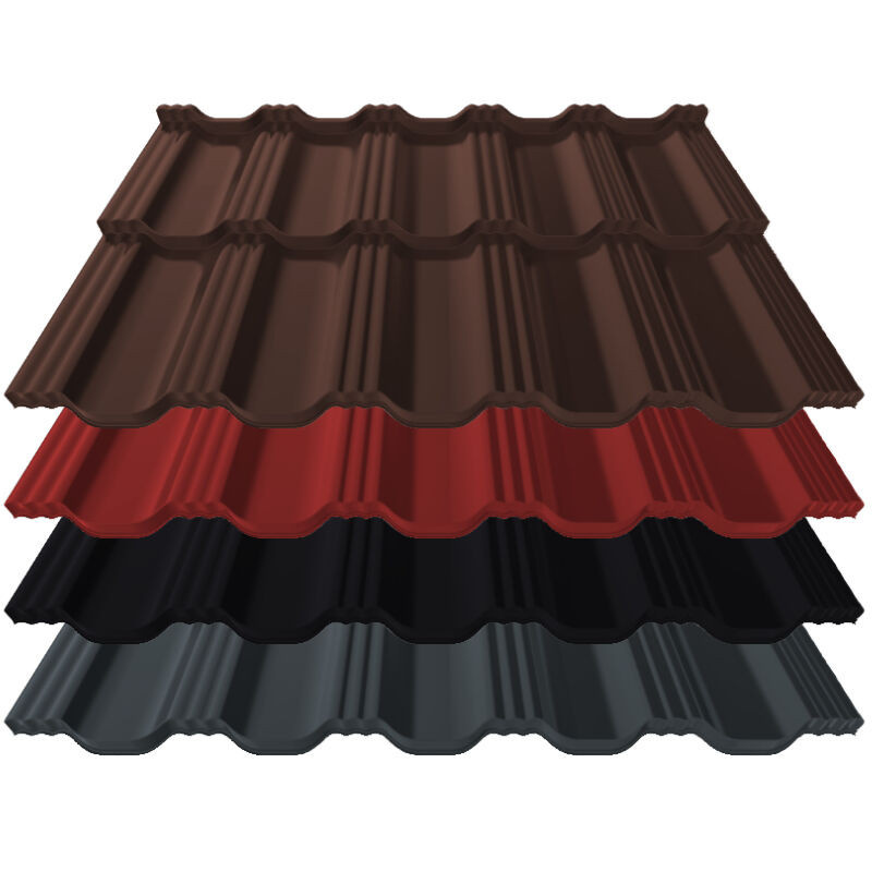 Aluminium Pfannenblech Germania Simetric von Blachotrapez GmbH in Multicolor - Bild 1