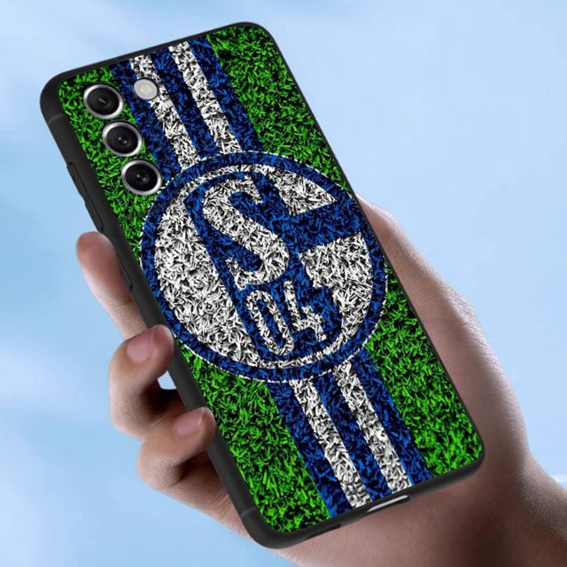 Schalke 04 Handyhülle aus weichem TPU für Samsung Galaxy S25 S23 S22 S21 S20 S10 Ultra Plus FE in Multicolour - Bild 1
