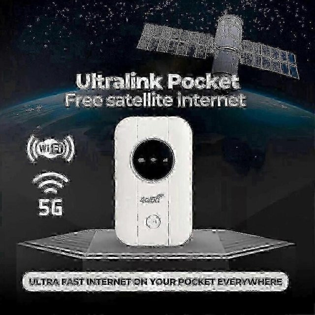 Ultra Link Freeue Harmony XU Tragbarer Satelliten-Router mit WiFi in Weiß - Bild 1
