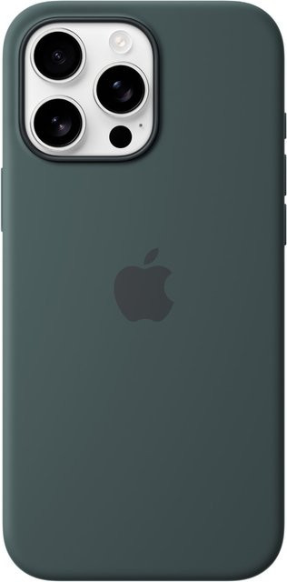 Apple Silikon Case mit MagSafe für iPhone 16 Pro Max in Seegrün - Bild 1