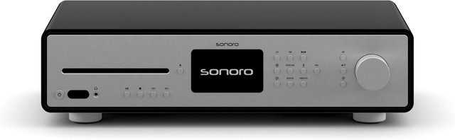 Sonoro MAESTRO Quantum Hi-Res Audio Internet-Receiver mit CD-Player in Schwarz und Hochglanz Silber - Bild 2
