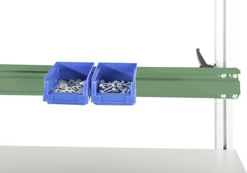 Manuflex ZB8253.6011 Boxenträgerschiene für CANTOLAB und ALU in Resedagrün RAL 6011, B/T/H: 199,6 x 0,2 x 10 cm - Bild 1
