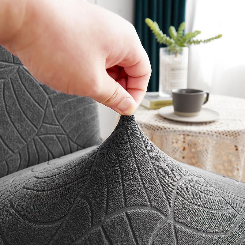 Wasserdichte Jacquard Stuhlhussen von BRHUIXUE in Grasgrün, waschbare Sitzbezüge für Esszimmerstühle - Bild 4
