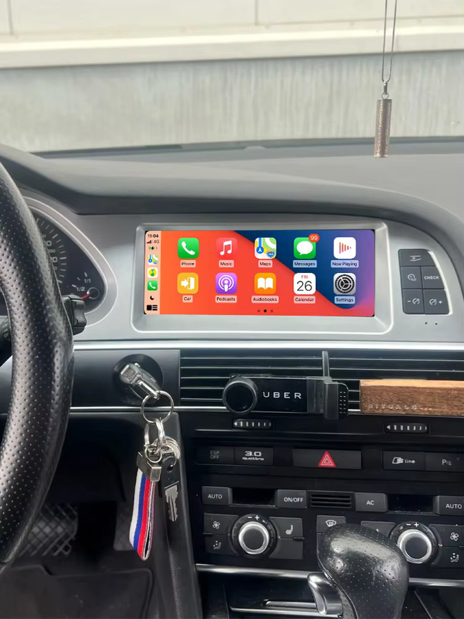 AUTOTOP 8,8 Zoll Linux Carplay Touchscreen für Audi A6 C6 4F 2005-2012 MMI 2G MMI 3G mit Wireless Carplay und Android Auto in Schwarz - Bild 5