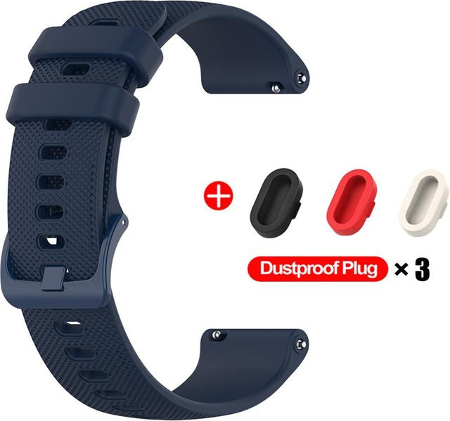 Uhrenarmband MY-CASE Silikon, Schwarz, Unisex - Bild 1
