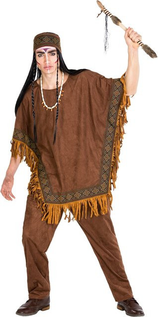 tectake Herrenkostüm Indianer wilder Hengst Henry, Fantasy, Braun - Bild 1