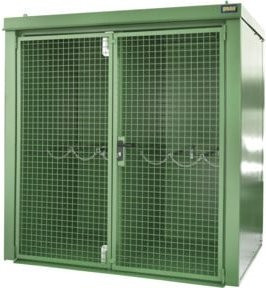 Bauer Südlohn Gasflaschen-Container GFC-B/W M2 in Resedagrün - Bild 1