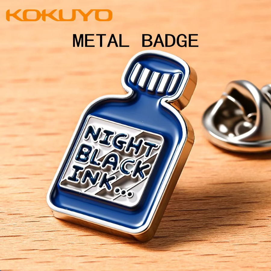 KOKUYO Metall-Abzeichen Set für Kleidung und Taschen aus Japan - Bild 2