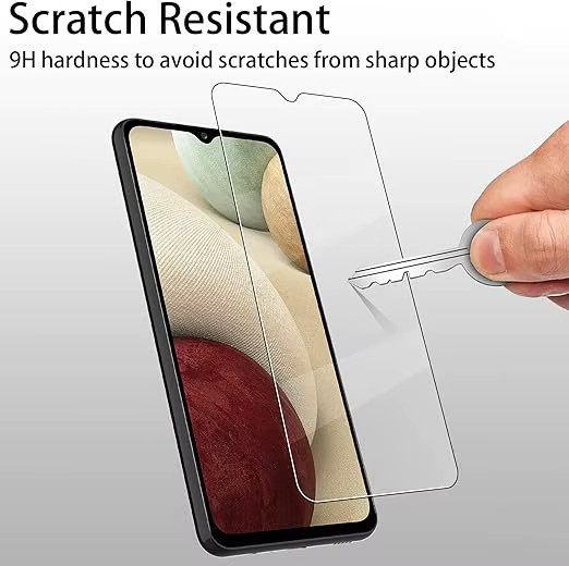 3er-Set Samsung Galaxy Displayschutzfolie aus gehärtetem Glas, transparent, passend für Galaxy A02s, A03s, A12 und A32 5G - Bild 2