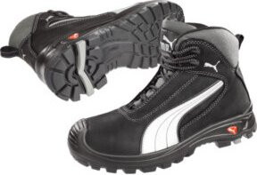 Sicherheitsstiefel Cascades Mid von ISM in Schwarz/Weiß aus Leder, Größe 41, Schutzklasse S3 HRO SRC nach EN ISO 20345 - Bild 1