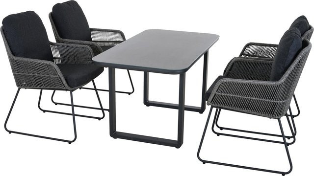 Siena Garden Dining Sessel Kansas in Grau mit modernem Design B/T/H: 69 x 60 x 85,5 cm - Bild 1