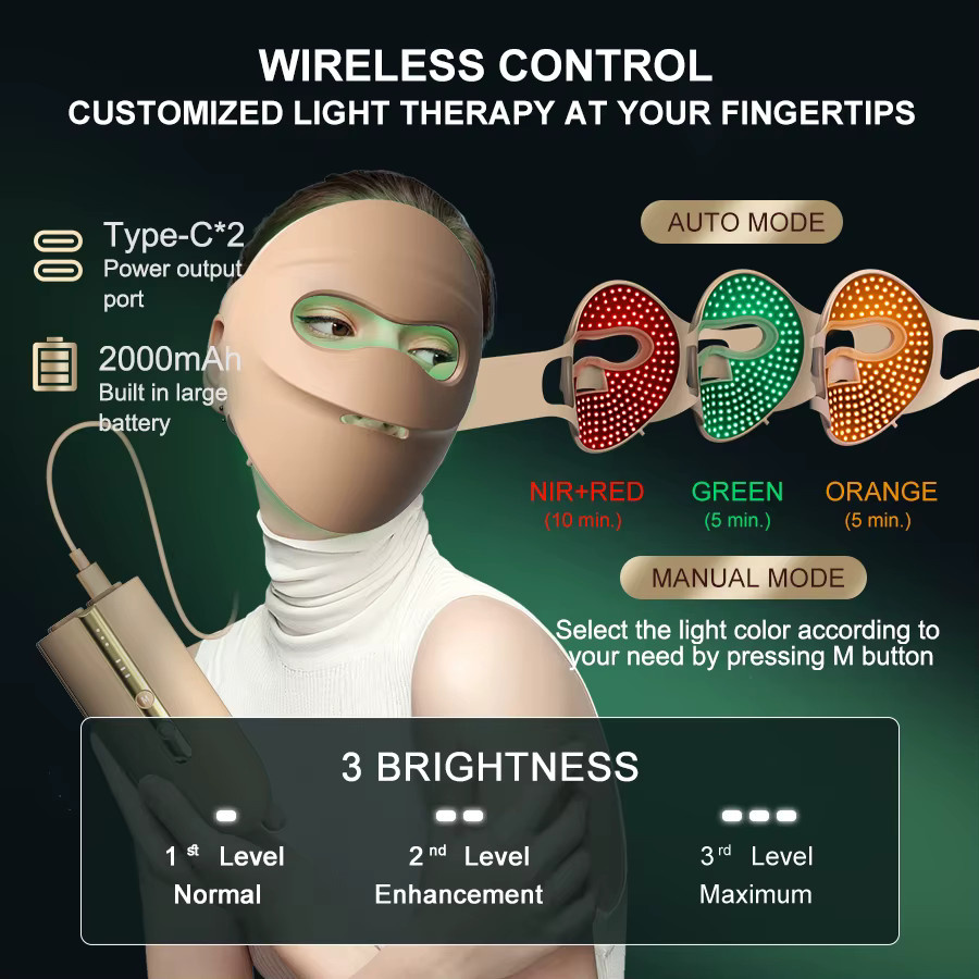 Vancostar LED-Gesichtsmaske mit Rotlichttherapie für das Gesicht - Bild 5