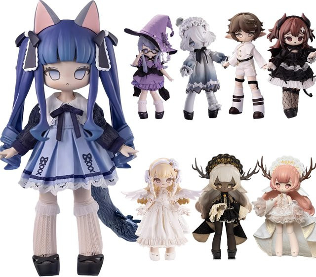 XiDonDon Arcane Circuit BJD 1/12 Blind Box Kawaii Gothic Dress Up Doll, Sammlerfigur, mit Beweglichen Gelenken - Bild 1