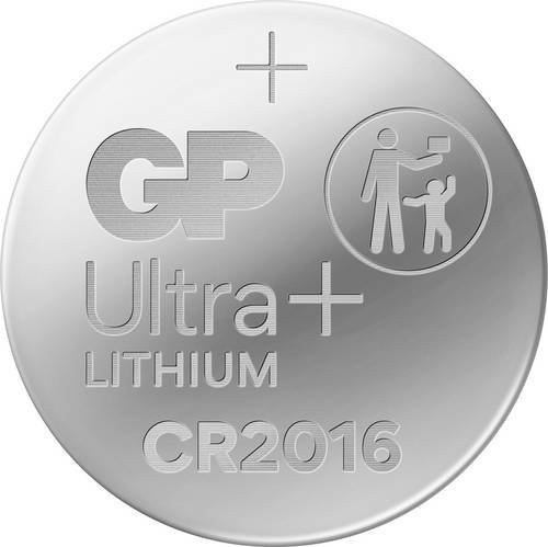 GP Knopfzelle CR2016 Lithium-Batterie 3V 90 mAh Silber - Bild 1