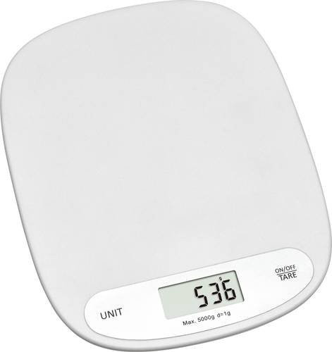 TFA Dostmann Digitale Küchenwaage mit Wandbefestigung, Weiß, B/T/H: 15,5 x 20,0 x 15,0 cm - Bild 1