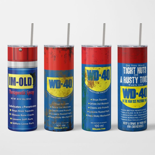 WD40 Isolierter Edelstahlbecher mit Deckel, 591 ml, Mehrfarbig - Bild 1