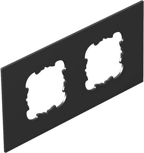 OBO Bettermann Abdeckplatte T8NL P3 9011 in Schwarz aus Kunststoff - Bild 1