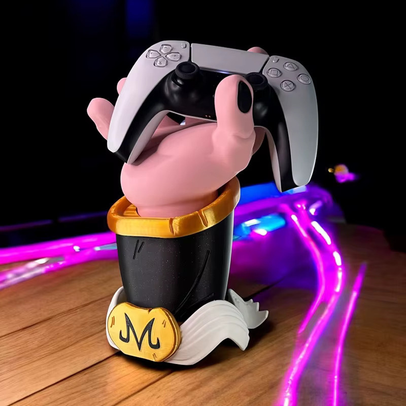 Bandai Dragon Ball Majin Buu Figur als Schreibtisch-Ornament und Halterung für Gamepad und Headset - Bild 2