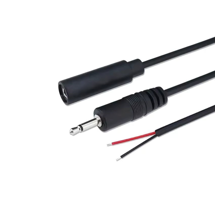 YuXi Aux-Steckeranschluss für DIY-Audio-Kopfhörerkabel, 2,5 mm und 3,5 mm Stecker/Buchse, 2/3/4-polig Mono/Stereo, Schwarz - Bild 2