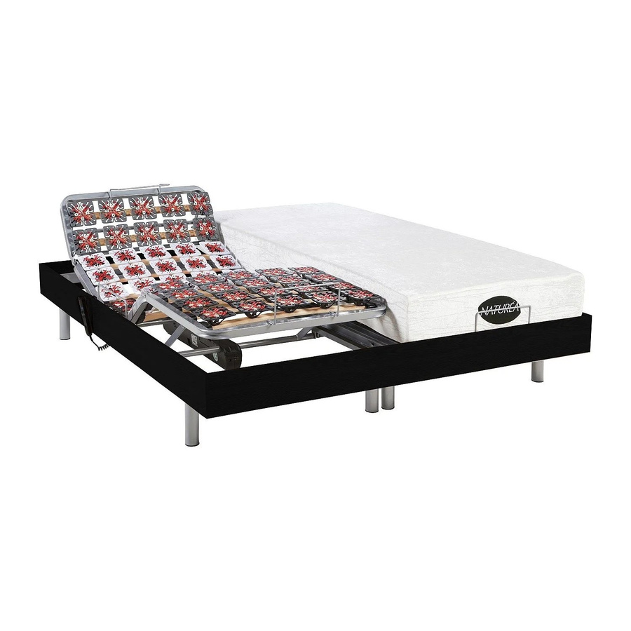 Lysis Bett mit elektrischem Lattenrost in Schwarz, B/T/H: 80 x 200 x 71 cm - Bild 2