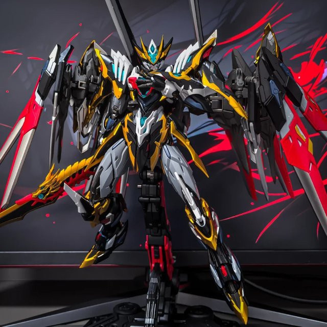 Neuer Motor Nuclear Ganjiang Mecha Bausatz mit Legierungsskelett in Weiß als bewegliche Actionfigur und Desktop-Dekoration - Bild 1