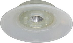 Riegler Flachsauger rund aus Silikon, Durchmesser: 50 mm, transparent - Bild 1