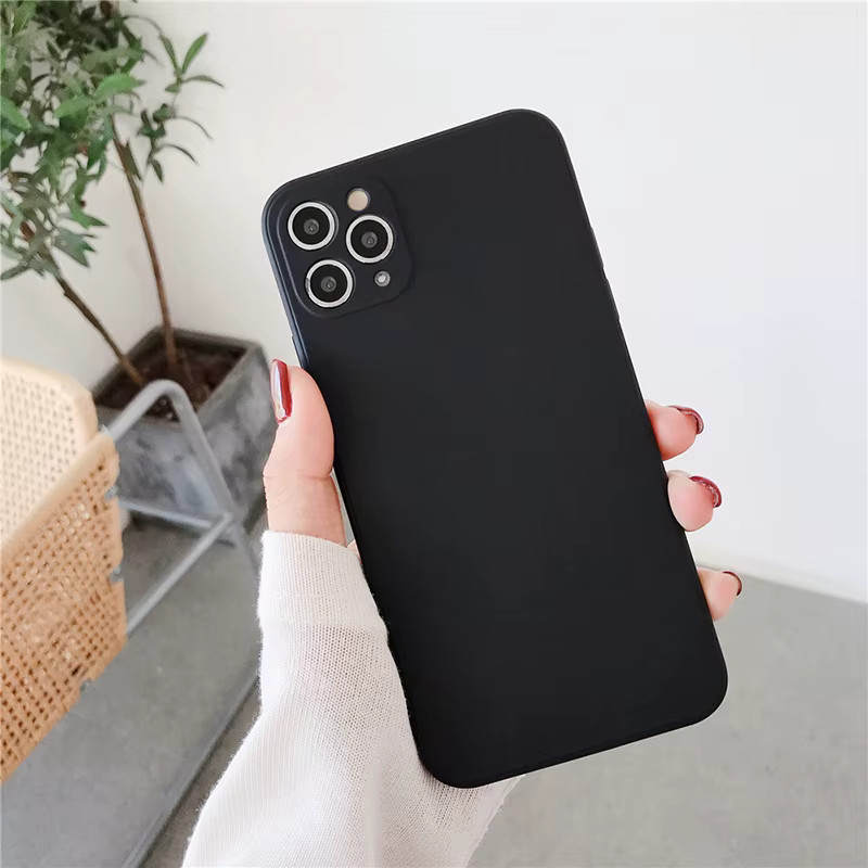Luxuriöse Flüssigsilikon Handyhülle für iPhone 11 bis iPhone 17 Pro Max in Schwarz oder Weiß - Bild 2