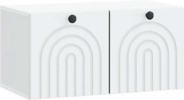 vidaXL Wandmontierter TV-Schrank Weiß aus Holzwerkstoff B/T/H: 59,5 x 31 x 30 cm - Bild 1