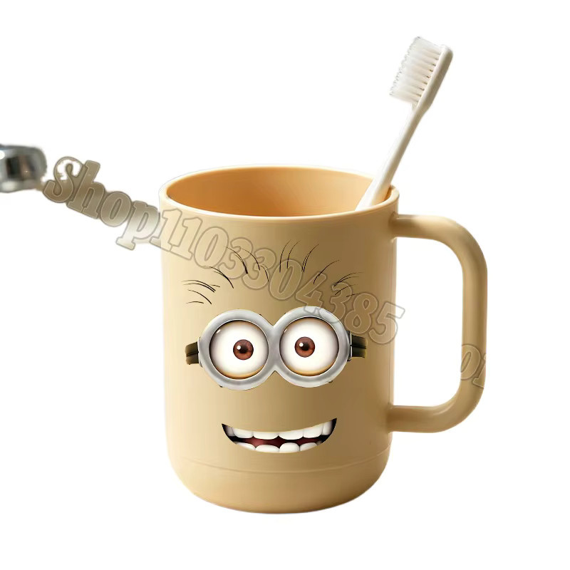 TAKARA TOMY Minions Zahnbürstenbecher für Kinder in Gelb aus Kunststoff - Bild 2