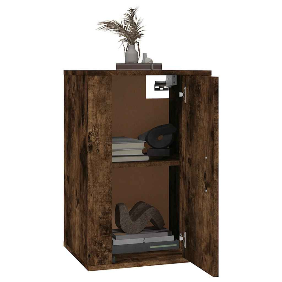 vidaXL TV-Wandschränke im 2er-Set, Räuchereiche, klassisches Design, B: 40 cm, T: 34,5 cm, H: 60 cm - Bild 4