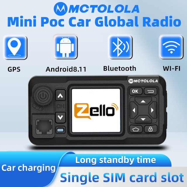 Motorola 4G Android PoC Autoradio mit Wi-Fi, Bluetooth und GPS in Schwarz - Bild 1