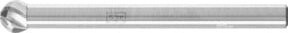 PFERD Hochleistungsfrässtift INOX Kugel KUD für Edelstahl, Kugel Ø 0,4 x 0,3 mm, Schaft-Ø 3 mm, Silber - Bild 1