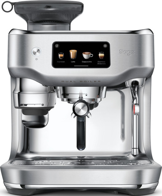 Sage The Oracle Dual Boiler Siebträger-Espressomaschine aus gebürstetem Edelstahl in Silber und Grau - Bild 1