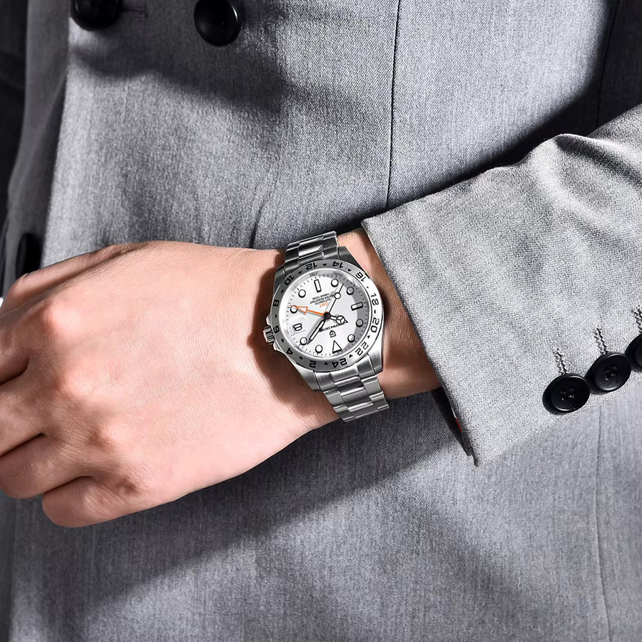 Pagani Design GMT Automatik-Armbanduhr, Edelstahl, Saphirglas, Herren - Bild 4