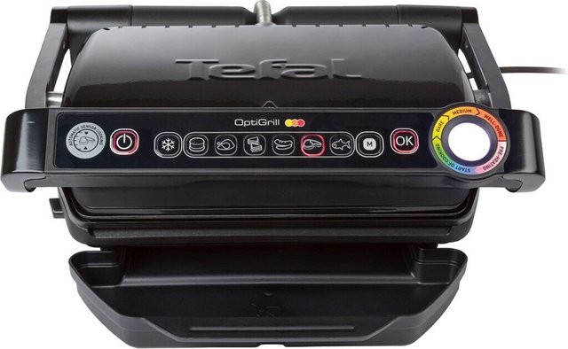 Tefal OptiGrill GC7058 Kontaktgrill Schwarz 2000 W mit 6 Programmen und 600 cm² Grillfläche - Bild 2