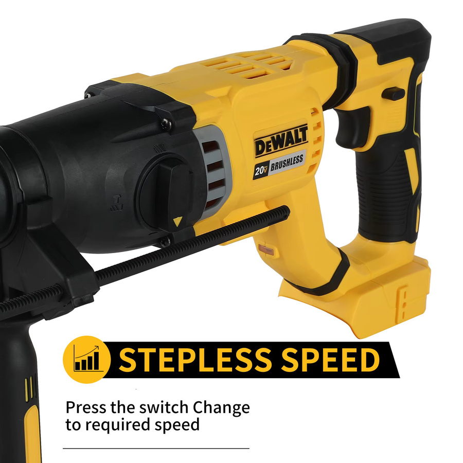 DeWalt 20 V bürstenloser kabelloser SDS-Hammer DCH263 in Gelb - Bild 2
